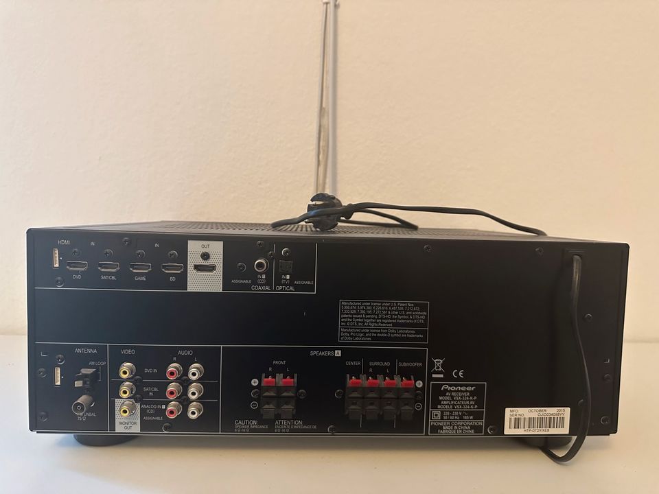 Pioneer VSX-324-K-P 5.1 Kanal AV Receiver in München