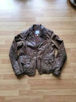 Amisu Lederjacke Größe 42 Echtleder Braun vintage Look Nordrhein-Westfalen - Haltern am See Vorschau