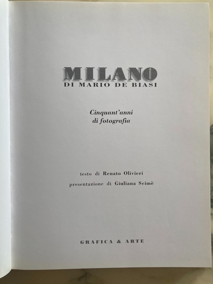 Milano / Mailand Bildband Mario de Biasi, 50 anni di fotografia in Bonn