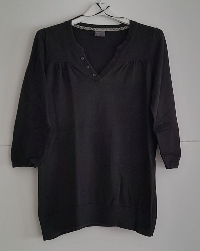 ESPRIT 3/4 Arm Pullover *wie NEU* schwarz Baumwolle süße Details in Unna