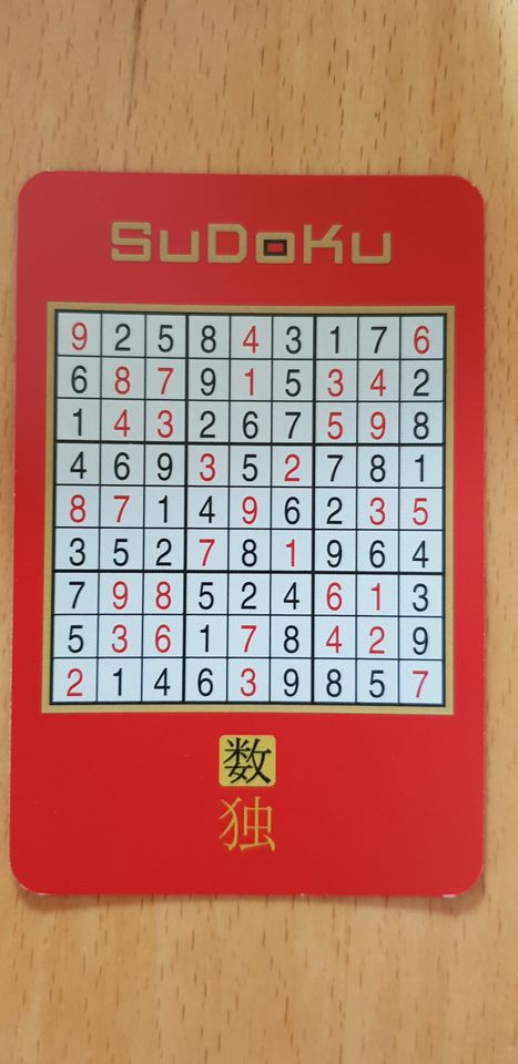 Sudoku auf Karten ASS in Großbeeren