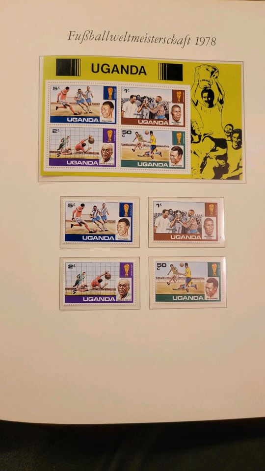 Briefmarken Fußballweltmeisterschaft 1978 in Köln
