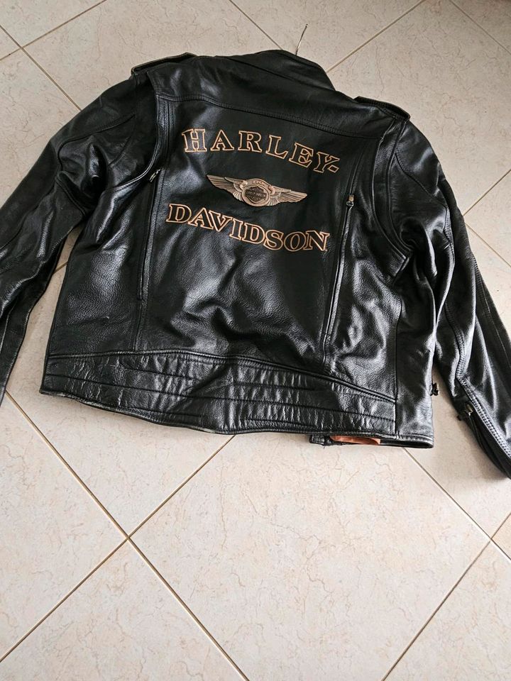 ORIGINAL HARLEY DAVIDSON 110TH ANNIVERSARY LEDERJACKE GRÖßE L in Schwäbisch Hall