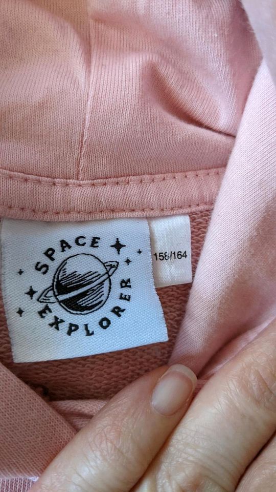 Neuwertiger NASA Hoodie, C&A, rosa weiß schwarz, 158 164 in Weilerbach