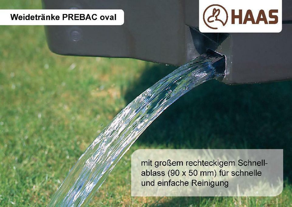 HAAS Weidetränke Prebac oval 550 Liter in Nümbrecht