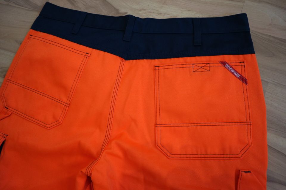 Warnschutzhose - FE ENGEL - 2501-775, orange/marine, Gr. 27, NEU in Berching