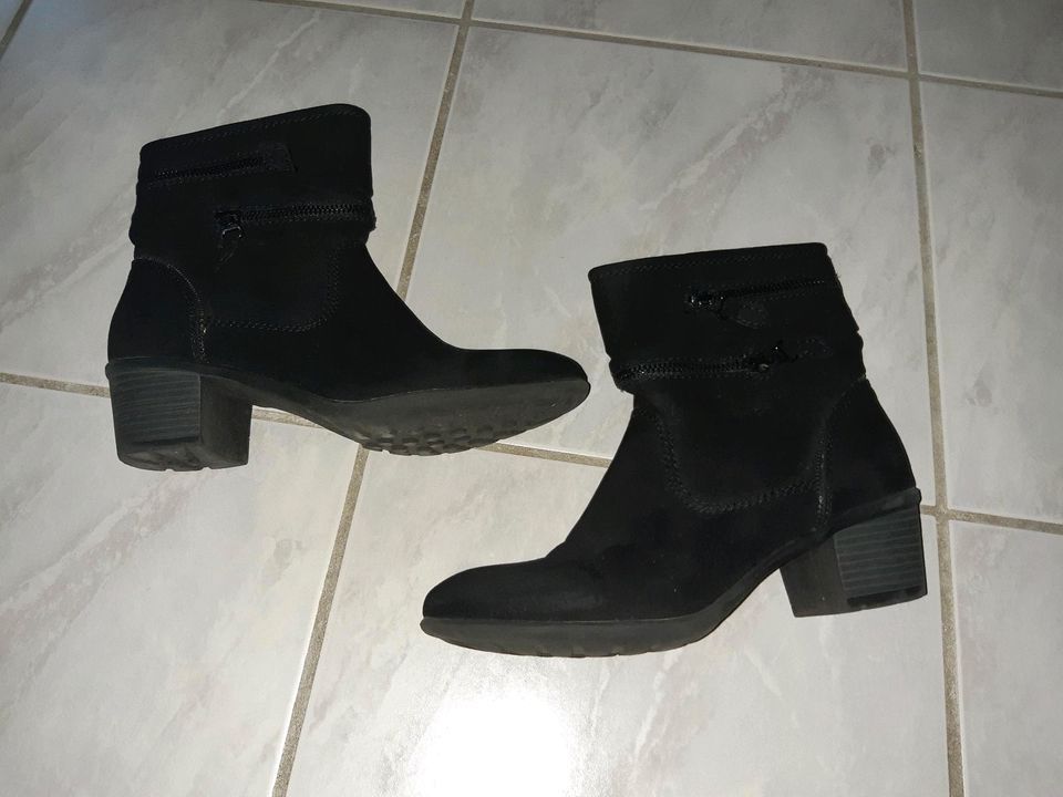 Damen Stiefeletten/ Stiefel Gr 39 schwarz in Stockstadt a. Main