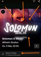 BIETE: 2x Solomun Tickets 09.05. Wilhelmstudios ! Berlin - Mitte Vorschau