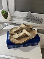 Birkenstock Gizeh Gr. 39 beige/gold sehr guter Zustand Rheinland-Pfalz - Rheinbrohl Vorschau