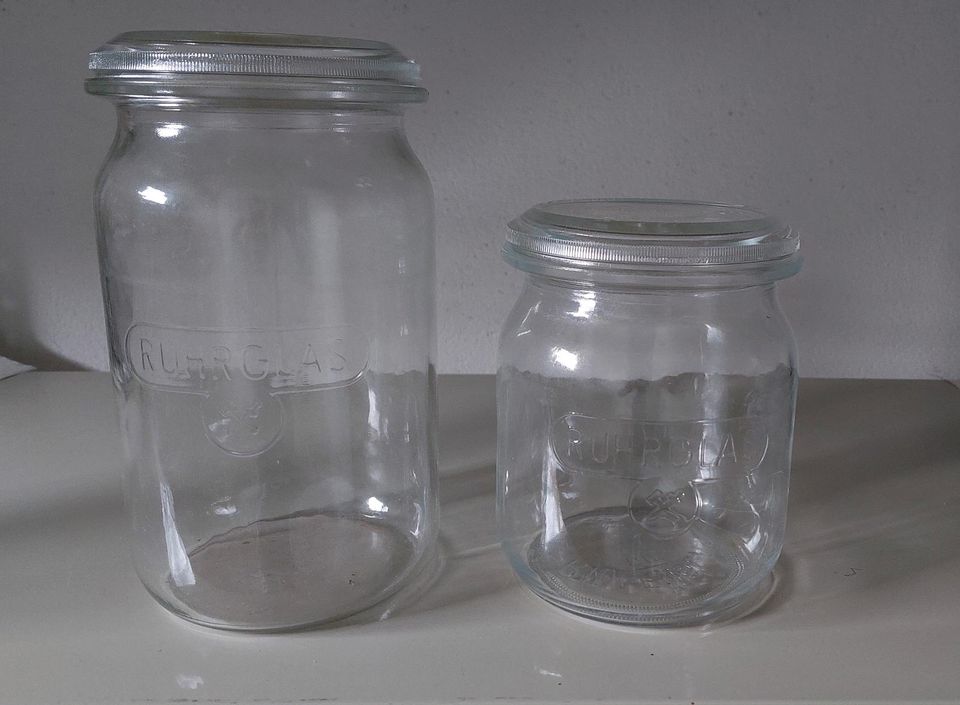 Einkochgläser Einmachgläser Fermentieren Deko Kerzenglas 1 + 1,5l in Grebenhain