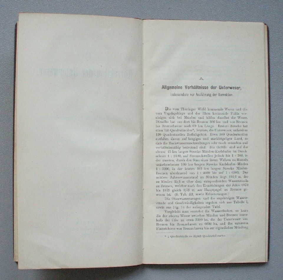 Bremen Bremerhaven Weser 1888 - Die Korrektion der Unterweser in Bremen