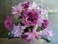1 Strauß Blumen,Lilat+rosatöne, Seidenblumen, basteln,Dekoration, Bayern - Hahnbach Vorschau