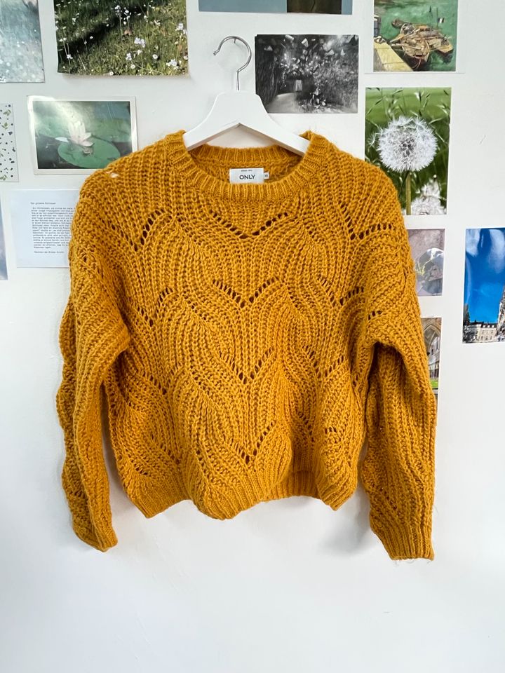 Strickpullover von Only Ocker Gelb Senf in Goch