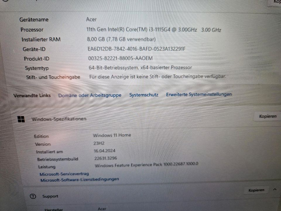 Acer 17.3 Zoll Notebook i3 8Gb 500Gb SSD in Berlin