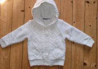 Dicke weiße Strickjacke 74/80 für Herbst und Winter Nordrhein-Westfalen - Euskirchen Vorschau