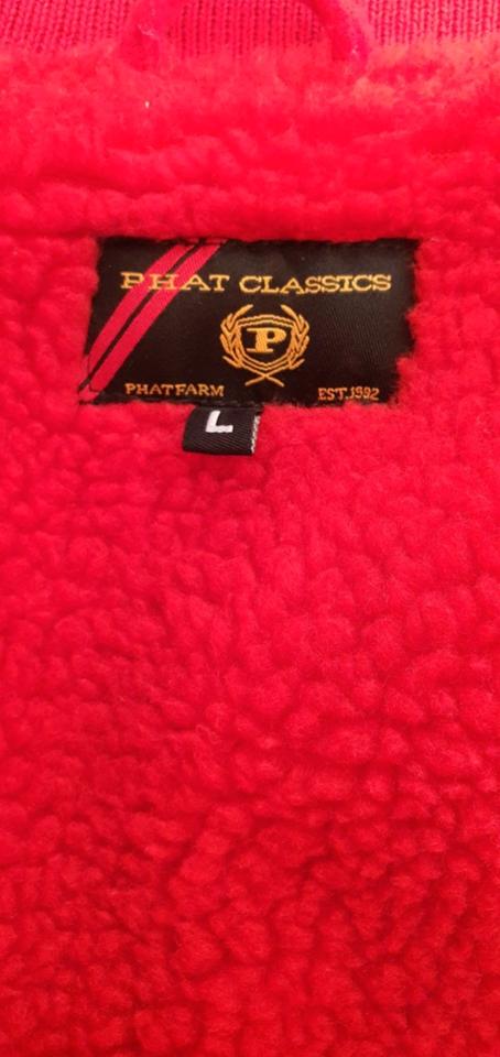 Phat Farm Winter Sherpa College Jacke oldschool HipHop Rap Rot in Schmoelln