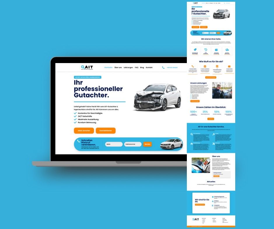 Professionelle Webseite - Website - Webdesign - Firmenwebseite in Frankfurt am Main