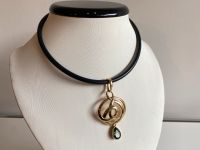 Pierre Lang PL Hals-Kette Collier Anhänger Kautschuk Band Gold Ra Nordrhein-Westfalen - Pulheim Vorschau