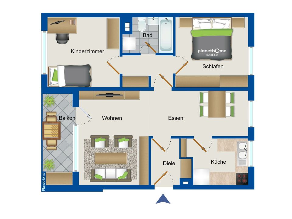 RESERVIERT! Sofort bezugsfrei: 3-Zimmer-Eigentumswohnung in guter und zentraler Lage von Laatzen in Laatzen