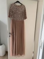 Kleid Pailletten altrosa Größe 38 schick Hochzeit Hessen - Bad Hersfeld Vorschau