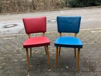 2 Stühle 70er Jahre Rot blau Vintage Essen - Essen-Kettwig Vorschau