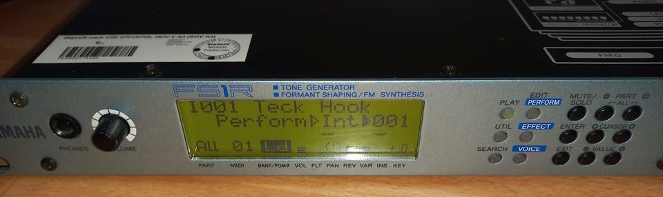 Yamaha FS1R FM Synthesizer in Dresden