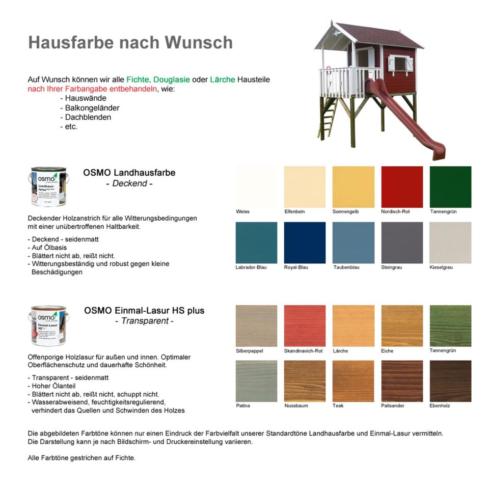 Stelzenhaus Janson XXL-A1 I Großes Kinder Spielhaus aus Holz in Mücke