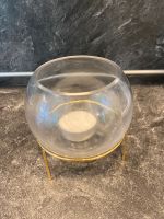Kerzenhalter Gold auf Fuß Kerze Kerzenständer Vase teelicht Glas Nordrhein-Westfalen - Iserlohn Vorschau