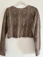 Schlangenmuster cropped Pullover von Zara Niedersachsen - Hammah Vorschau