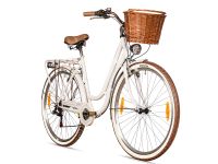 NEU Bergsteiger Marseille 26 Zoll / 28 Zoll Damenfahrrad, Rattan-Korb, Fahrrad-Licht, Damen-Citybike, Damenrad im Retro-Design, 6 Gang Shimano Schaltung, Farbe weiß, Probefahrt im Werksverkauf Niedersachsen - Diepholz Vorschau