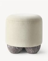 Westwing Polsterhocker Lino Pouf Hocker Off White München - Schwabing-West Vorschau