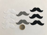 9 Stoffapplikationen Patches Bügelbild Schnurrbart Mustache Maske Hannover - Vahrenwald-List Vorschau