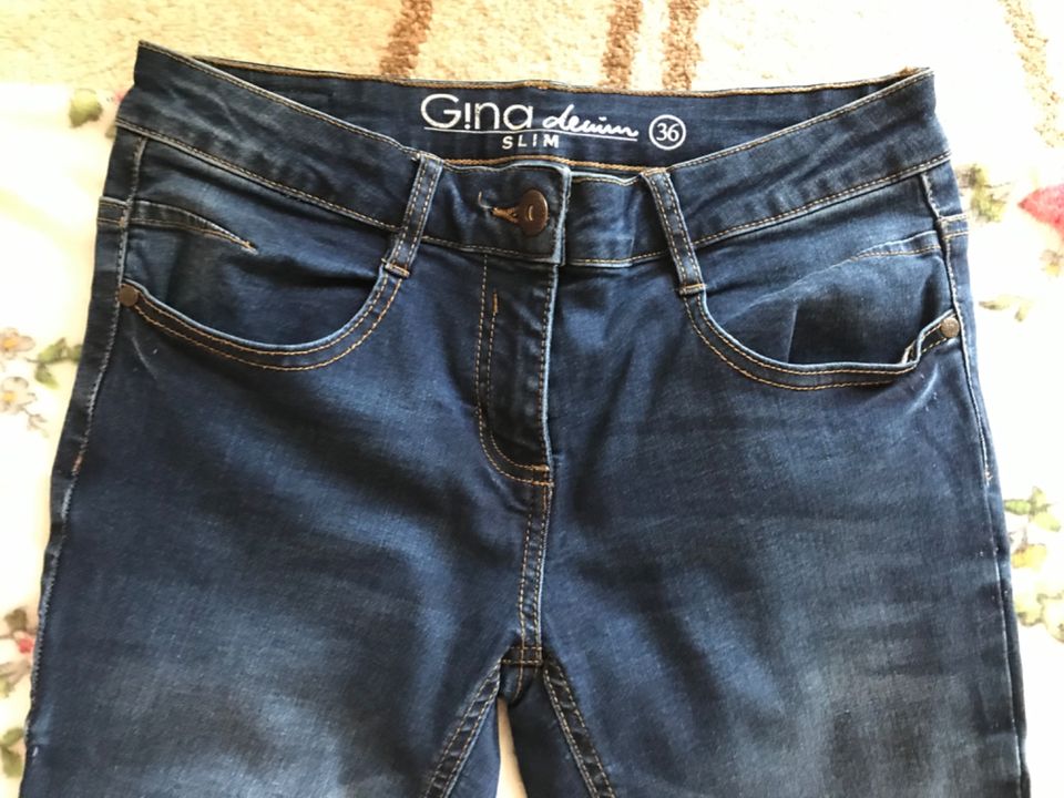 Jeans Hose Gina denim slim Gr. 36 wie Neu in Eitorf