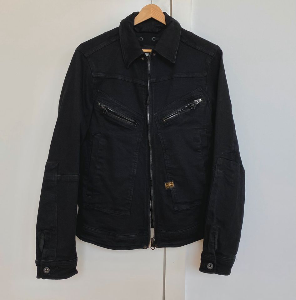 G-STAR schwarze Jeans Jacke NEU Air Force Black Denim Stretch in Berlin