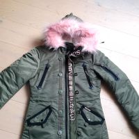 Neuwertiger Superdry Wintermantel khaki Große L wie M rosa Fell Nordrhein-Westfalen - Gelsenkirchen Vorschau