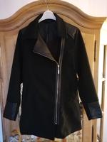 Damen Jacke Blazer Lederimitat Mantel Stoff Reißverschluss Kragen Niedersachsen - Großheide Vorschau