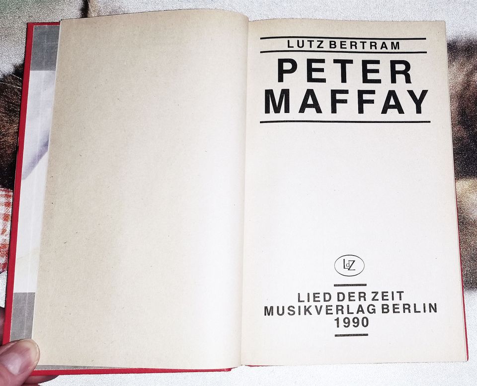 Peter Maffay, Lutz Bertram, Lied der Zeit Musikverlag Berlin 1990 in Bautzen