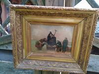 Wunderschöne Miniatur Gemälde auf Holz um 1860 Dortmund - Hörde Vorschau