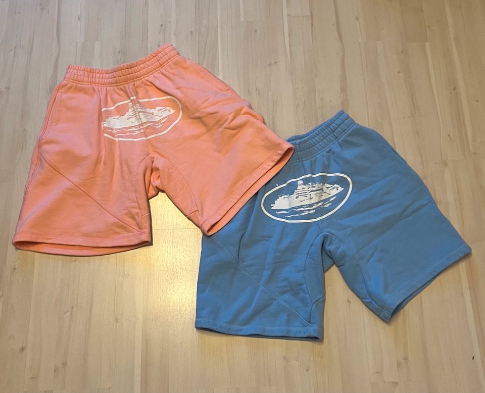Corteiz Shorts XL (Blau & Pink) (XL) in Wiesbaden