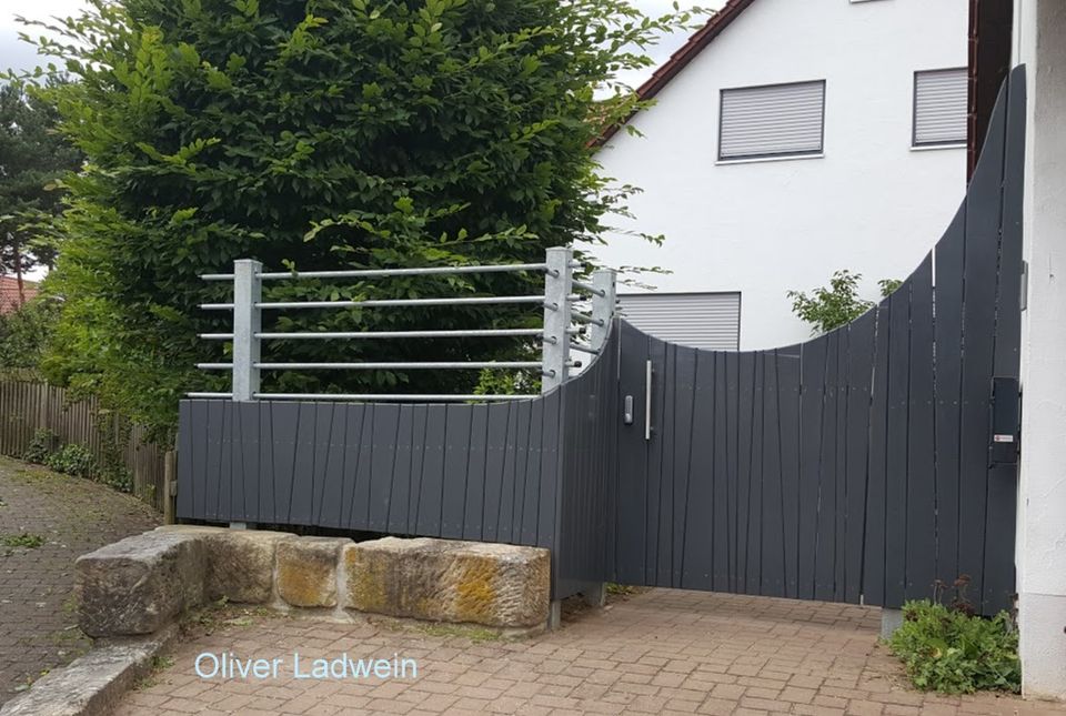 Zaun, Mauer, Wege, Handwerk für Hausbau Hof und Garten. Gartenbau in Weißenburg in Bayern