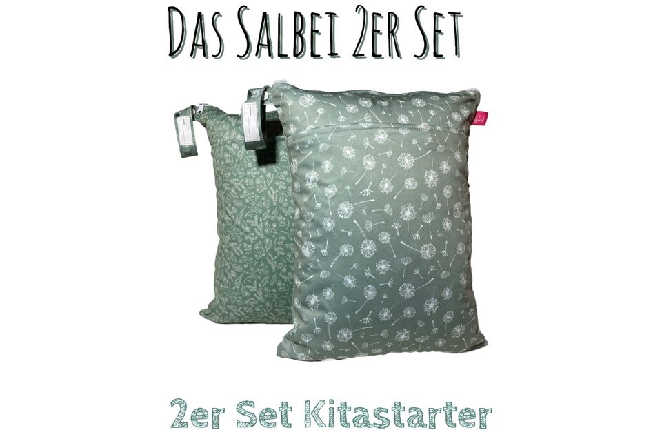 Wetbag 2er Set personalisierbar Nasstasche KiTatasche in Edemissen