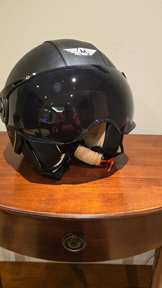 Moto Helmets H44 „Matt Black“ Jethelm Motorradhelm 53-54cm in Hamburg