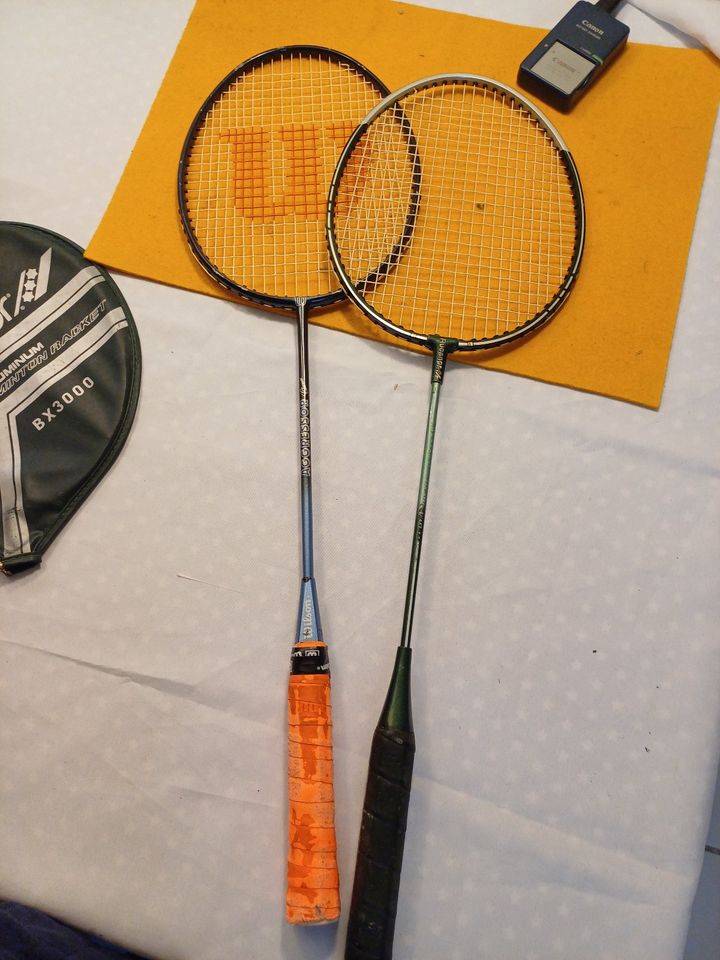 2 Badminton-Schläger= 1x Wilson u. 1x Rucanor Aggressor s.Foto in Gievenbeck