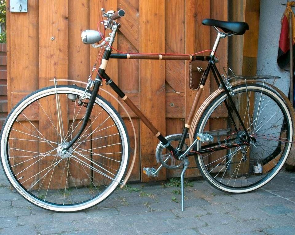 Fahrradrahmen Holz Schutzbleche Peugeot Stahlrahmen 28 Zoll RH 60 in Berlin