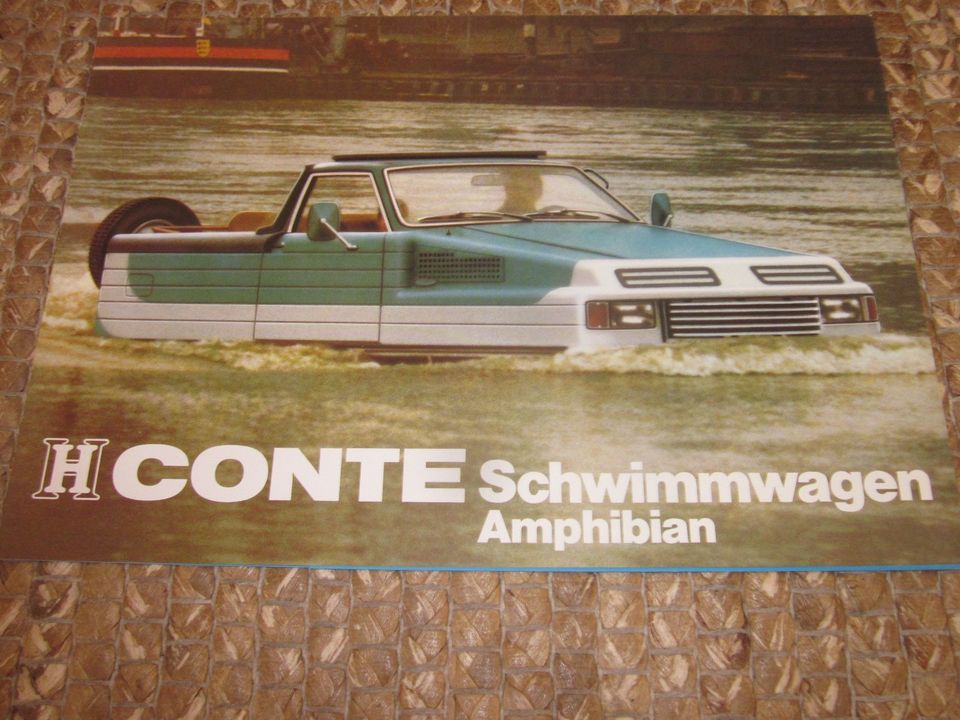 Prospekt Herzog Conte Schwimmwagen 2.8 2.3 1979, auf Ford Granada in Dachau