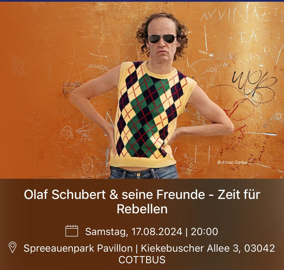 Tickets Olaf Schubert Cottbus in Cottbus