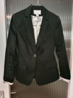 Blazer Anzugjacke Jacke mit Blumeninnenmuster schwarz H&M München - Hadern Vorschau