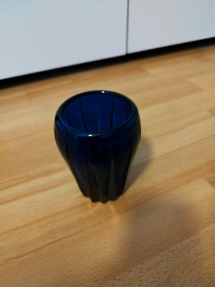 Blau Glas Vasen in Stendal