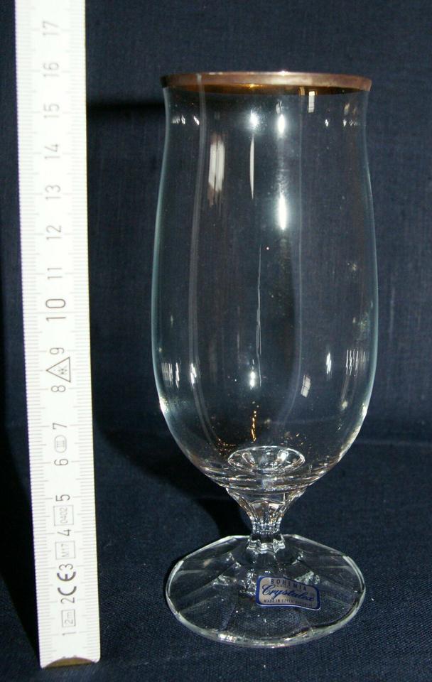 Bierglas / Biertulpe / Longdrinkglas mit Goldrand "Diana" 12Stück in Kirchweidach