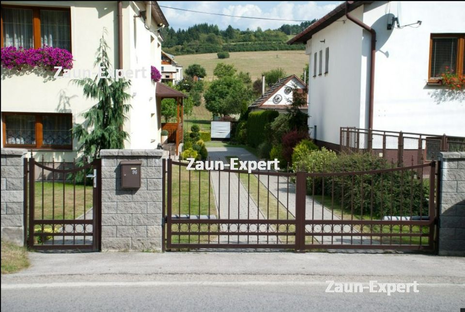 Doppelstabmatten Zäune Zaun Tor Gartentor mit Montage Doppeltor in Siegen